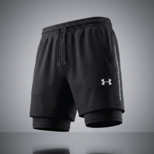 Pantaloneta UA con licra (Negra)
